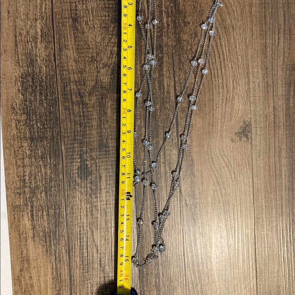 Triple beaded necklace 30 inches - Picture 2 of 3